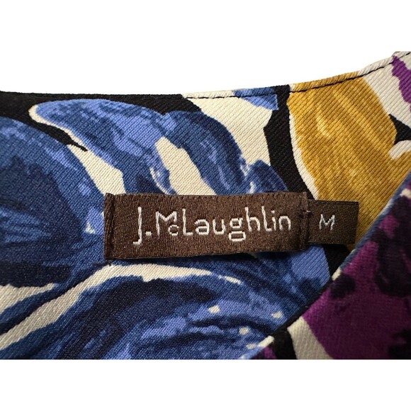 J McLaughlin Womens Medium Catalina Cloth Floral Catalyst Mini Dress w Pockets - Picture 5 of 6